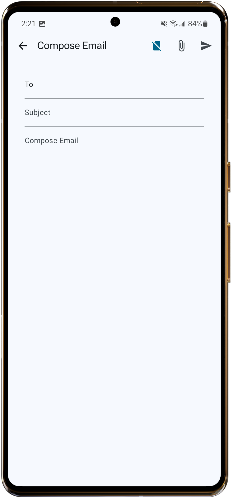 Messages screen